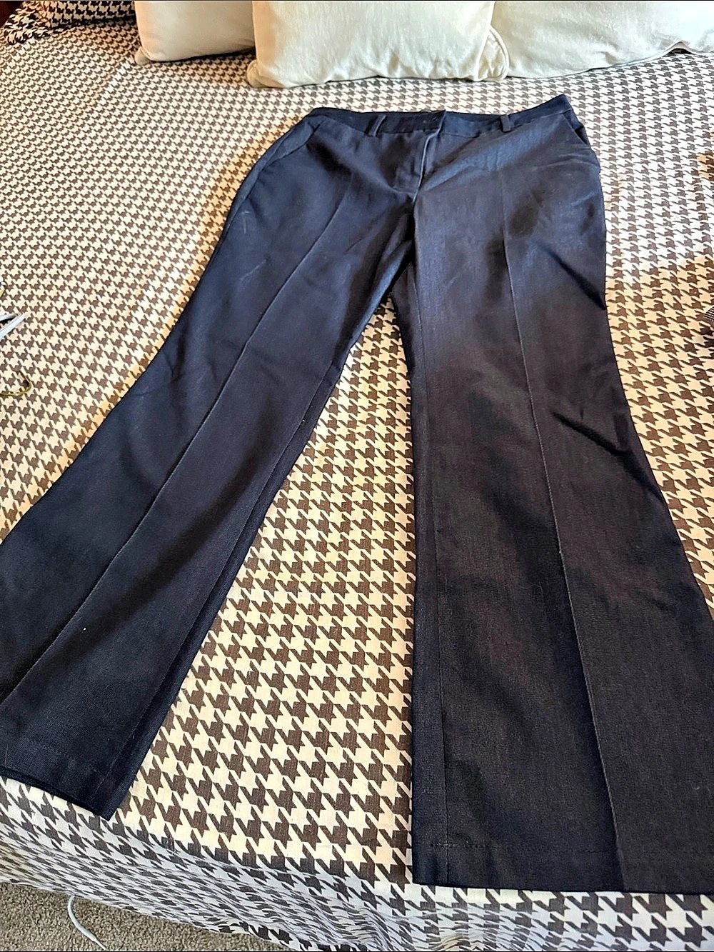 Talbots Raleigh Pants Women's Flare Black Size 8
